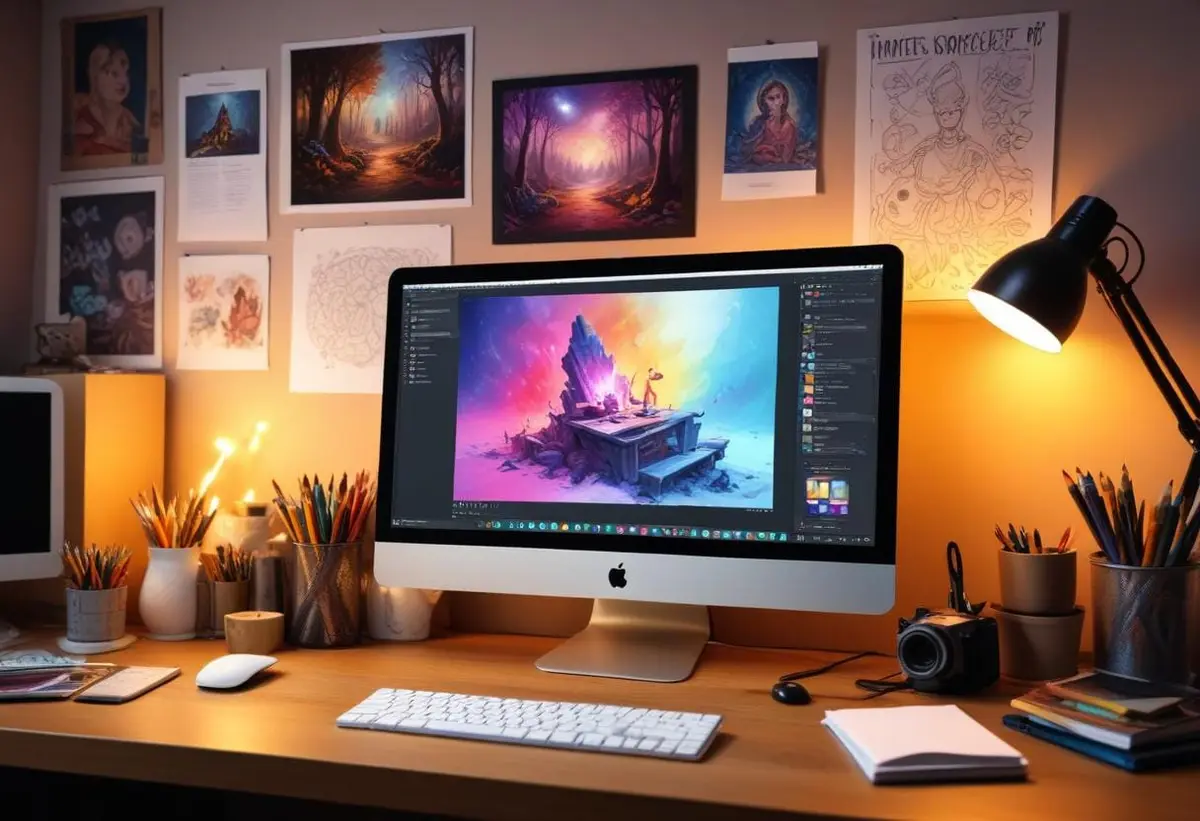 Hitta ditt nya favorit gratis photoshop program här! illustration
